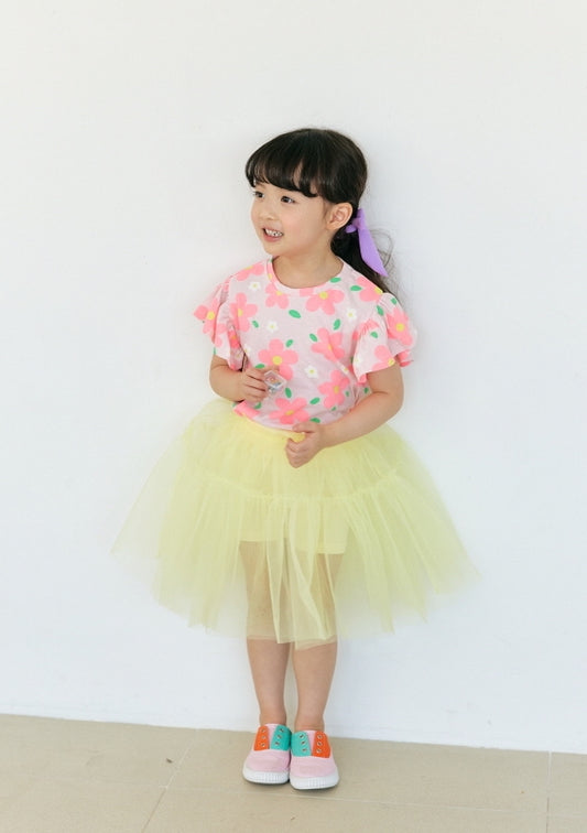 Summer Tutu Shorts Yellow